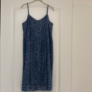 LOFT | Blue Lace Dress